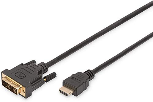 DIGITUS HDMI-Adapterkabel Typ A-DVI (18 + 1) St/St, 2,0 m, 10er Set, Full HD - Schwarz von DIGITUS