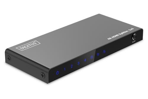 DIGITUS HDMI Splitter 1x4 4K/60Hz HDCP 2.3 EDID Control DIGITUS HDMI Splitter 1x4 4K/60Hz HDCP 2.3 EDID Control von DIGITUS