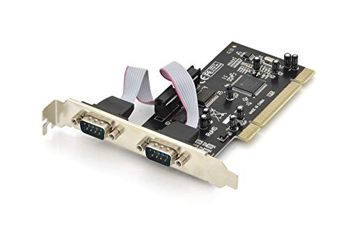 DIGITUS IO-Karte - PCI - Serielle Schnittstellen-Karte - 2-Port DSUB-9 - Chipsatz MCS9865 von DIGITUS