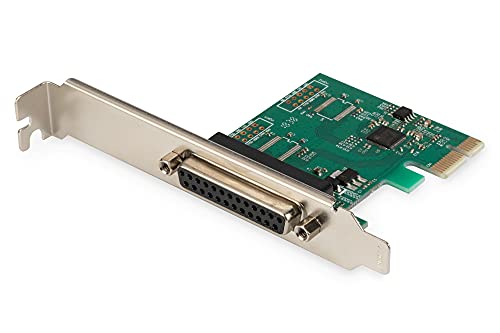 DIGITUS IO-Karte - PCIe - Parallele Schnittstellen-Karte - 1-Port DSUB-25 - Chipsatz AX99100 von DIGITUS