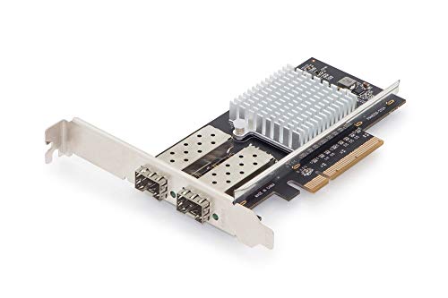 DIGITUS IO-Karte - PCIe - SFP+ Netzwerk-Karte - 2-Port - 10 Gigabit Ethernet - 10 Gbit/s - PCI-Express DIGITUS IO-Karte - PCIe - SFP+ Netzwerk-Karte - 2-Port - 10 Gigabit Ethernet - 10 Gbit/s - PCI-Express von DIGITUS