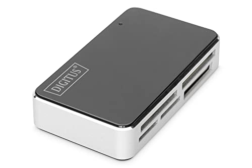 DIGITUS Kartenleser USB 2.0, All-in-One unterstützt T-Flash,inkl. USB A/M -Mini-USB-Kabel von DIGITUS