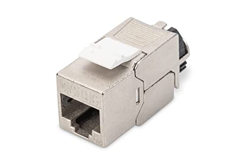 DIGITUS Keystone-Modul Cat-6A Geschirmt - 1 Stück - RJ45-Buchse - 500 MHz 10GBase-T - AWG 26-22 - Designfähig - Mit Rasthebel - Werkzeugfreie Montage DIGITUS Keystone-Modul Cat-6A Geschirmt - 1 Stück - RJ45-Buchse - 500 MHz 10GBase-T - AWG 26-22 - Designfähig - Mit Rasthebel - Werkzeugfreie Montage von DIGITUS