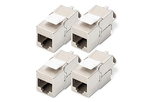 DIGITUS Keystone-Modul Cat-6A Geschirmt - 4 Stück - RJ45-Buchse - 500 MHz 10GBase-T - AWG 26-22 - Werkzeugfreie Montage DIGITUS Keystone-Modul Cat-6A Geschirmt - 4 Stück - RJ45-Buchse - 500 MHz 10GBase-T - AWG 26-22 - Werkzeugfreie Montage von DIGITUS