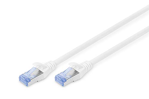 DIGITUS LAN Kabel Cat 5e - 10m - RJ45 Netzwerkkabel - SF/UTP Geschirmt - Kompatibel zu Cat-6 & Cat-6A - Grau von DIGITUS