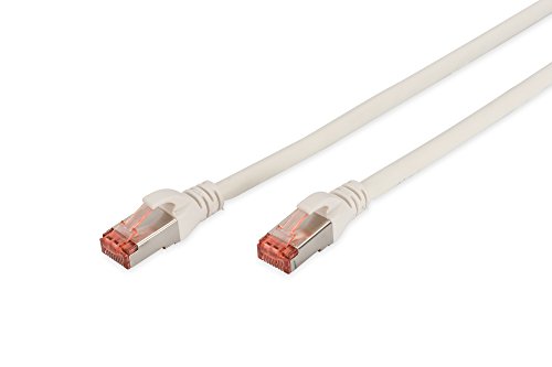 DIGITUS LAN Kabel Cat 6 - 0,5m - RJ45 Netzwerkkabel - S/FTP Geschirmt - Kompatibel zu Cat 6A & Cat 7 - Weiß von DIGITUS
