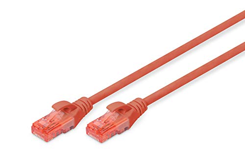DIGITUS LAN Kabel Cat 6 - 0,5m - RJ45 Netzwerkkabel - UTP Ungeschirmt - Kompatibel zu Cat-6A & Cat-5e - Rot DIGITUS LAN Kabel Cat 6 - 0,5m - RJ45 Netzwerkkabel - UTP Ungeschirmt - Kompatibel zu Cat-6A & Cat-5e - Rot von DIGITUS