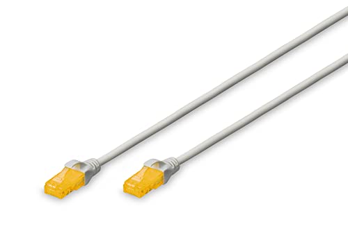 DIGITUS LAN Kabel Cat 6A - 2m - Slim - RJ45 Netzwerkkabel - UTP Ungeschirmt - Kompatibel zu Cat-6 - Grau DIGITUS LAN Kabel Cat 6A - 2m - Slim - RJ45 Netzwerkkabel - UTP Ungeschirmt - Kompatibel zu Cat-6 - Grau von DIGITUS