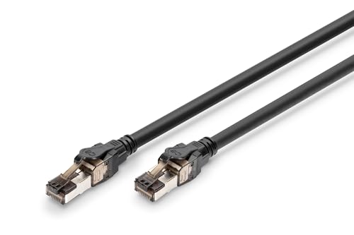 DIGITUS LAN Kabel Cat 8.1 – 2 m – AWG 24/7 – 40 Gbit/s – RJ45 Netzwerkkabel – S/FTP – PoE++ – LSZH – Kompatibel zu Cat7, Cat6A, Cat6 – Schwarz DIGITUS LAN Kabel Cat 8.1 – 2 m – AWG 24/7 – 40 Gbit/s – RJ45 Netzwerkkabel – S/FTP – PoE++ – LSZH – Kompatibel zu Cat7, Cat6A, Cat6 – Schwarz von DIGITUS