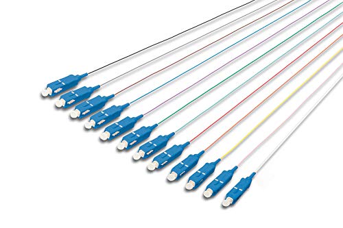 DIGITUS LWL Pigtails - 12 Stück - SC - Simplex - OS2 - Farbcode DIN IEC 304 - Fibre-Optic - Netzwerk-Technik - Länge 2m DIGITUS LWL Pigtails - 12 Stück - SC - Simplex - OS2 - Farbcode DIN IEC 304 - Fibre-Optic - Netzwerk-Technik - Länge 2m von DIGITUS