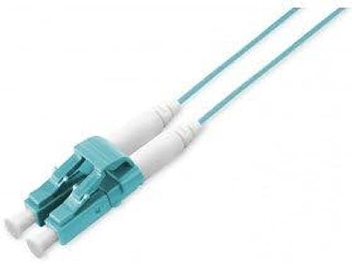 DIGITUS LWL Slim-Line Patch-Kabel OM3 - 1 m LC auf LC - LSZH - Duplex Multimode 50/125µ - 10 GBit/s - Türkis von DIGITUS