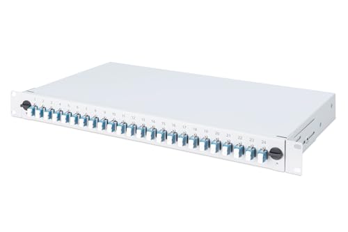 DIGITUS LWL Spleißbox 24 Kupplungen - LC - OS2 - 1HE 19-Zoll - Multi-Mode Duplex - Mit Spleiß-Kassette - Rack-Einbau DIGITUS LWL Spleißbox 24 Kupplungen - LC - OS2 - 1HE 19-Zoll - Multi-Mode Duplex - Mit Spleiß-Kassette - Rack-Einbau von DIGITUS
