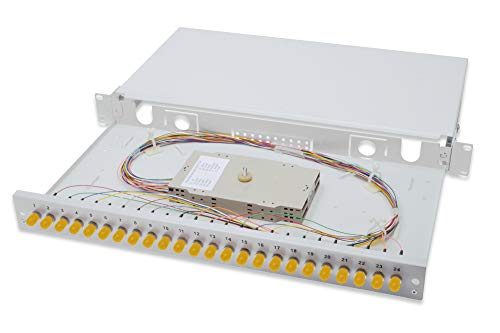 DIGITUS LWL Spleißbox 24 ST Kupplungen - OS2-1HE 19-Zoll - Single-Mode Simplex - Mit Spleiß-Kassette - Rack-Einbau DIGITUS LWL Spleißbox 24 ST Kupplungen - OS2-1HE 19-Zoll - Single-Mode Simplex - Mit Spleiß-Kassette - Rack-Einbau von DIGITUS