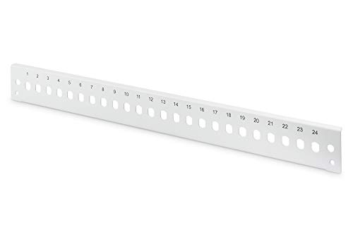 DIGITUS LWL Spleißbox Frontblende - Glasfaser Patch-Panel - 24x ST SX - 19-Zoll 1HE Schnellverschluss von DIGITUS