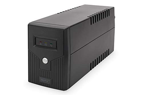 DIGITUS Line-Interactive VI USV - 600VA / 360W - AVR - 2 Schutzkontakt-Steckdosen - Shutdown-Software USB/RS232/RJ11 von DIGITUS