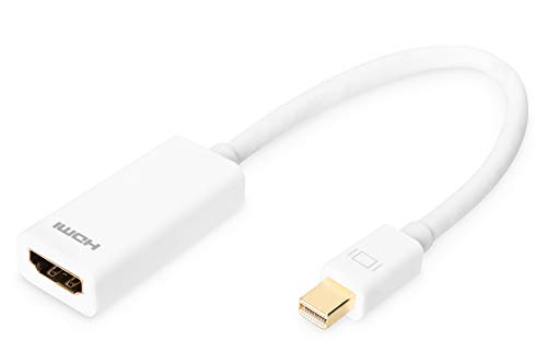 DIGITUS Mini DisplayPort Grafik Adapter, mDP zu HDMI Typ A, Full HD 60Hz, DP++ Dual-Mode, 1920 x 1080 Pixel, Weiß DIGITUS Mini DisplayPort Grafik Adapter, mDP zu HDMI Typ A, Full HD 60Hz, DP++ Dual-Mode, 1920 x 1080 Pixel, Weiß von DIGITUS