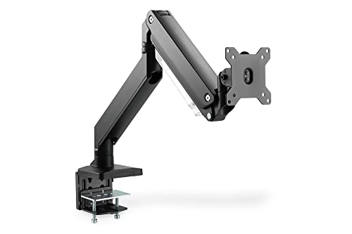 DIGITUS Monitorhalterung - Klemme & Gasdruckfeder - 1 Bildschirm - Bis zu 35 Zoll - Bis zu 1x 15 kg - VESA 75 & 100 - Schwarz von DIGITUS