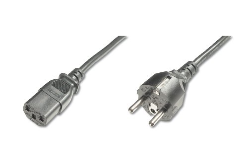 DIGITUS Netz-Anschlusskabel - 1.8 m - CEE 7/7 (Typ-F) auf C13 - Stecker / Buchse - H05VV-F3G - 0.75 mm² von DIGITUS