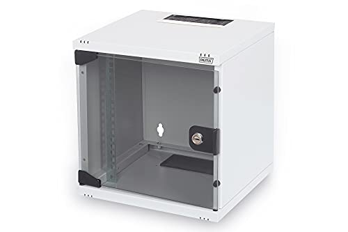 DIGITUS Netzwerk-Schrank 10-Zoll - 6HE - Wandmontage - HxBxT 330x312x300mm - Traglast 30kg - Nutztiefe 240mm - Grau DIGITUS Netzwerk-Schrank 10-Zoll - 6HE - Wandmontage - HxBxT 330x312x300mm - Traglast 30kg - Nutztiefe 240mm - Grau von DIGITUS
