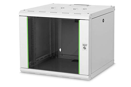 DIGITUS Netzwerk-Schrank 19 zoll 9 HE - Wandmontage - 600 mm Tiefe - Traglast 100 kg - Unique Serie - Glastür - Grau DIGITUS Netzwerk-Schrank 19 zoll 9 HE - Wandmontage - 600 mm Tiefe - Traglast 100 kg - Unique Serie - Glastür - Grau von DIGITUS