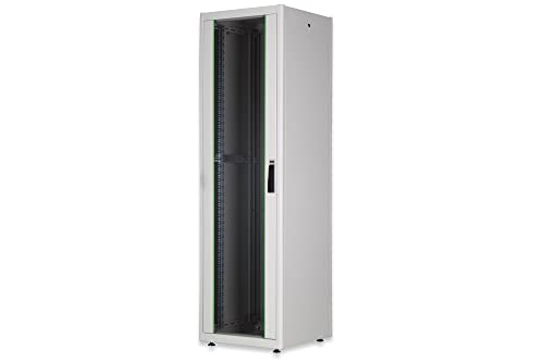 DIGITUS Netzwerkschrank - 19-Zoll Rack 22HE - 60x60 cm - Dynamic Basic Serie - Traglast 600 kg - Nutztiefe 550 mm - Grau von DIGITUS