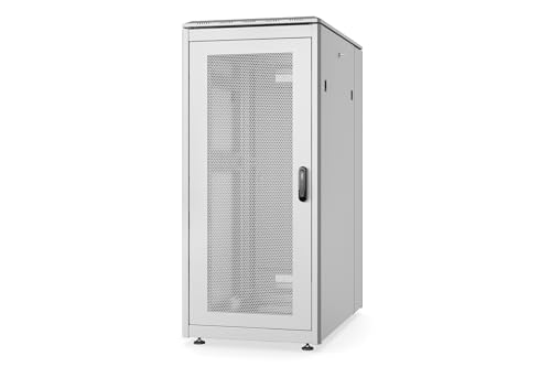 DIGITUS Netzwerkschrank - 19-Zoll Rack 26HE - 60x100 cm - Unique Serie - Traglast 800 kg - Nutztiefe 943 mm - Fronttür Perforiert - Grau DIGITUS Netzwerkschrank - 19-Zoll Rack 26HE - 60x100 cm - Unique Serie - Traglast 800 kg - Nutztiefe 943 mm - Fronttür Perforiert - Grau von DIGITUS