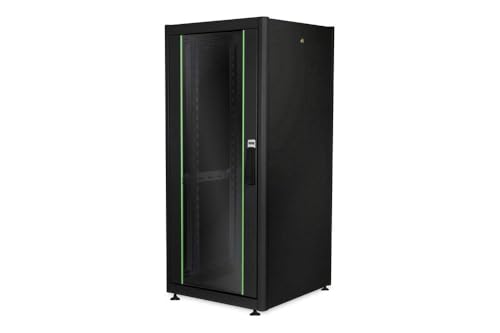 DIGITUS Netzwerkschrank - 19-Zoll Rack 26HE - 60x60 cm - Dynamic Basic Serie - Traglast 600 kg - Nutztiefe 550 mm - Schwarz von DIGITUS