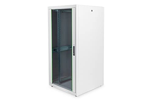 DIGITUS Netzwerkschrank - 19-Zoll Rack 32HE - 80x80 cm - Dynamic Basic Serie - Traglast 600 kg - Nutztiefe 750 mm - Grau von DIGITUS