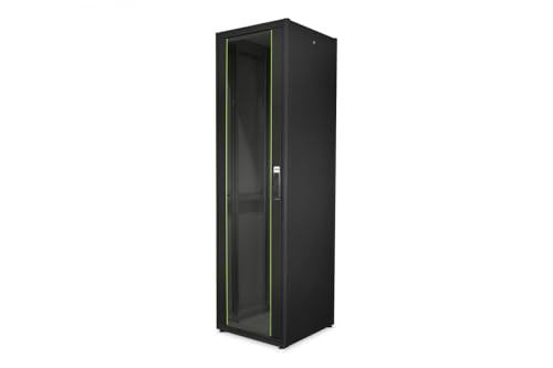 DIGITUS Netzwerkschrank - 19-Zoll Rack 42HE - 60x60 cm - Dynamic Basic Serie - Traglast 600 kg - Nutztiefe 550 mm - Schwarz von DIGITUS