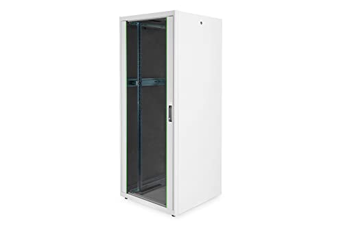 DIGITUS Netzwerkschrank - 19-Zoll Rack 42HE - 80x80 cm - Dynamic Basic Serie - Traglast 600 kg - Nutztiefe 750 mm - Grau von DIGITUS