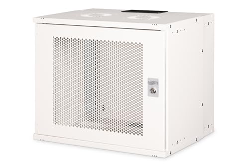 DIGITUS Netzwerkschrank - 19-Zoll Rack 9 HE - Unmontiert - Wandmontage - 400 mm Tiefe - 327 mm Nutztiefe - Traglast 60 kg - perforierte Stahltür - SOHO Pro-Serie - Grau DIGITUS Netzwerkschrank - 19-Zoll Rack 9 HE - Unmontiert - Wandmontage - 400 mm Tiefe - 327 mm Nutztiefe - Traglast 60 kg - perforierte Stahltür - SOHO Pro-Serie - Grau von DIGITUS