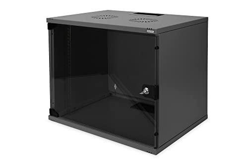 DIGITUS Netzwerkschrank – 19-Zoll Rack 9HE – Unmontiert – Wandmontage – 400 mm Tiefe – 270 mm Nutztiefe – Traglast 60 kg – Glastür – SOHO-Serie – Schwarz DIGITUS Netzwerkschrank – 19-Zoll Rack 9HE – Unmontiert – Wandmontage – 400 mm Tiefe – 270 mm Nutztiefe – Traglast 60 kg – Glastür – SOHO-Serie – Schwarz von DIGITUS