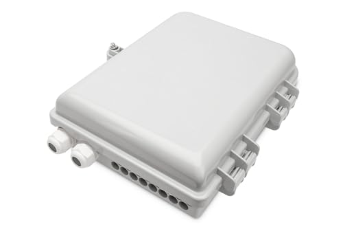 DIGITUS Outdoor FTTH Distributions Box - 16x LC/Duplex oder 16x SC/Simplex - IP65 Schutzklasse - Glasfaser Spleißkasette - Grau DIGITUS Outdoor FTTH Distributions Box - 16x LC/Duplex oder 16x SC/Simplex - IP65 Schutzklasse - Glasfaser Spleißkasette - Grau von DIGITUS