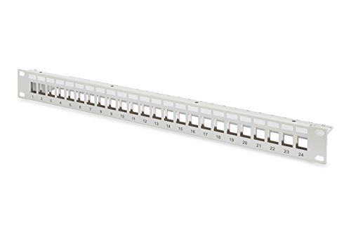 DIGITUS Patchpanel - Modular - Für Keystone-Module - 19-Zoll - 24-Port - Geschirmt - Rack-Montage 1HE - V1 - Grau DIGITUS Patchpanel - Modular - Für Keystone-Module - 19-Zoll - 24-Port - Geschirmt - Rack-Montage 1HE - V1 - Grau von DIGITUS