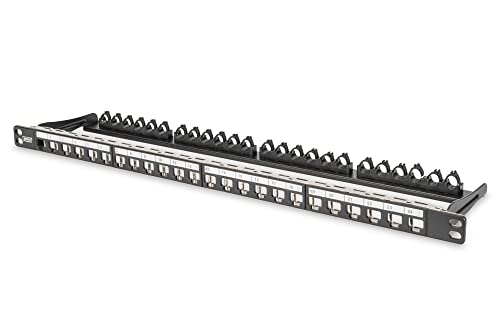 DIGITUS Patchpanel - Modular - Für Keystone-Module - 19-Zoll - 24-Port - Geschirmt - Rack-Montage 0,5HE - Schwarz DIGITUS Patchpanel - Modular - Für Keystone-Module - 19-Zoll - 24-Port - Geschirmt - Rack-Montage 0,5HE - Schwarz von DIGITUS