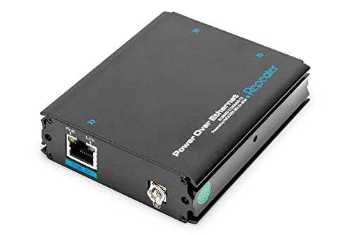 DIGITUS PoE+ Extender Switch - RJ45 Fast Ethernet - 1 Port Input - 2 Port Output - Stromversorgung über PoE von DIGITUS