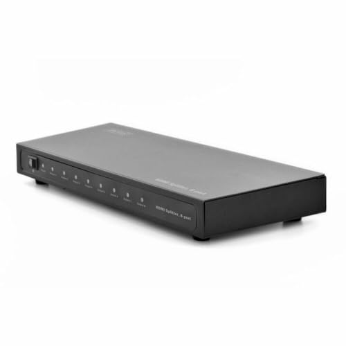 DIGITUS Professional DS-43302 - 8-Port HDMI Splitter, 1x8 - Full HD 1080p - HDCP 1.2 - LPCM, DTS Digital, Dolby Digital - Schwarz von DIGITUS