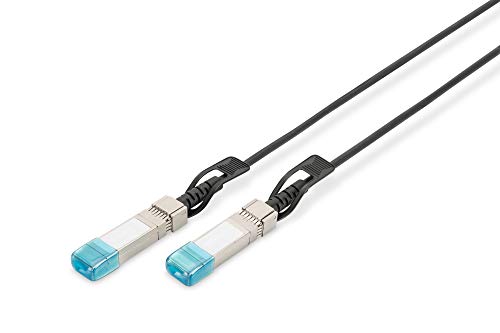 DIGITUS SFP+ DAC-Kabel - 10 Gbit/s - kompatibel mit HP & HPE - Netzwerkkabel - 0.5 m - Direct Attach Cable - Direct Attach Copper - AWG30 Twinax - Schwarz von DIGITUS