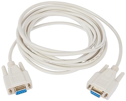 DIGITUS Serielles Anschluss-Kabel - D-Sub 9 zu D-Sub 9 - Buchse zu Buchse - 5.0m - RS-232 - RS-485 - Beige von DIGITUS