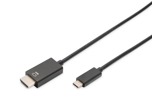 DIGITUS USB-C - HDMI Video-Adapterkabel - USB Typ-C auf HDMI A St/St - 2.0m - HDMI1.4b 4K/60Hz - ARC, HDCP 2.0, YUV 4:4:4 - schwarz von DIGITUS