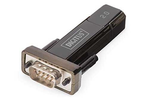 DIGITUS USB auf Seriell Adapter - RS232 Konverter - USB 2.0 Typ-A zu DSUB 9M - FTDI FT232RL Chipsatz - Inkl. 80 cm Kabel von DIGITUS