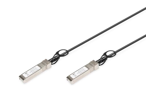 DIGITUS Universal SFP+ DAC-Kabel - 10 Gbit/s - Netzwerkkabel - 2 m - Direct Attach Cable - Direct Attach Copper - AWG30 Twinax - Schwarz von DIGITUS