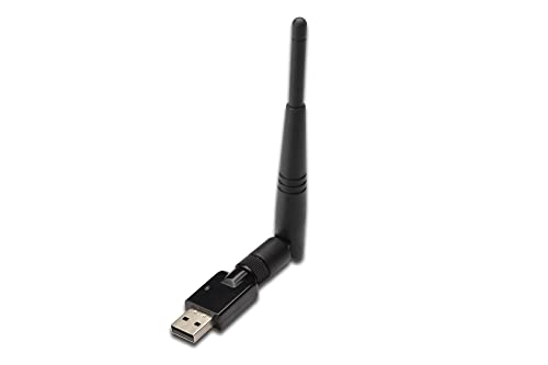 DIGITUS Wireless 300N Adapter (300Mbps, Realtek 8192 2T/2R, Externe Antenne, WPS Funktion, USB 2.0) von DIGITUS