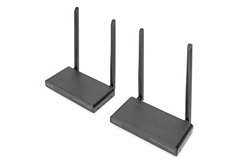 DIGITUS DS-55321 Wireless HDMI KVM Extender – Full HD 1080p 60 Hz – 200 m Reichweite – Set: Sender & Empfänger – Loop-Out, IR Infrarot DIGITUS DS-55321 Wireless HDMI KVM Extender – Full HD 1080p 60 Hz – 200 m Reichweite – Set: Sender & Empfänger – Loop-Out, IR Infrarot von DIGITUS