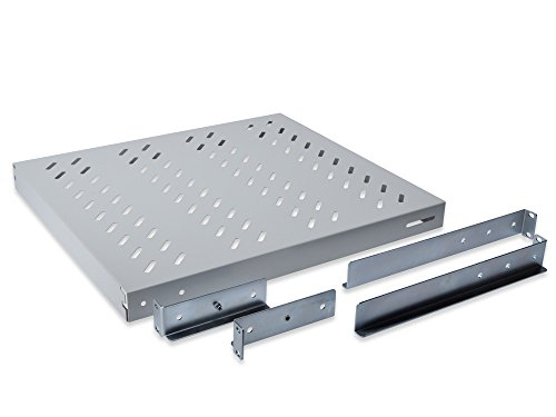 Digitus DN-97644 Adjustable Shelf Rack Accessory – Rack Zubehör (Adjustable Shelf, Grey, 50 kg, 48.3 cm (19), 1U, 1 PC (S)) von DIGITUS