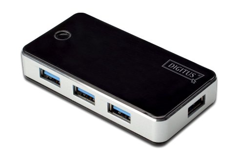 Hub, USB 3.0, 4-Port, schwarz, Digitus® [DA-70231] von DIGITUS