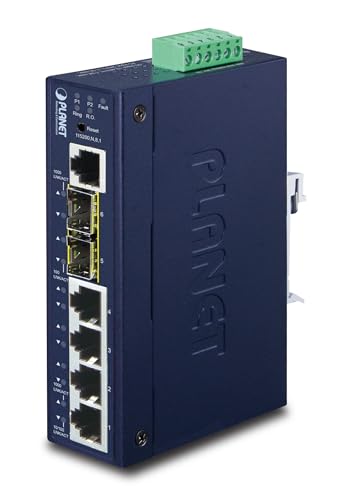 PLANET IP30 Industrial L2+/L4 4-Port 10/100/1000T + 2-P 100/1000X, IGS-5225-4T2S (10/100/1000T + 2-P 100/1000X SFP Full Managed Switch (-40 to 75 C, dual redundant Power Input on 12~48VDC) von Planet