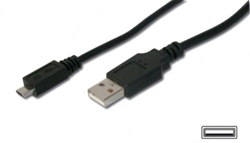 USB-Kabel - USB Typ A, 4-polig (M) - 5-polig Micro-USB Typ B (M) - 3 m von DIGITUS