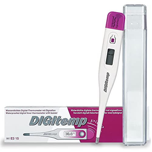 Digitemp Elektronisches Fieberthermometer – Digitales Thermometer für Erwachsene und Kinder, 32° bis 42°, exakte Messung, bruchsicher – 1 Stück von DIGItemp