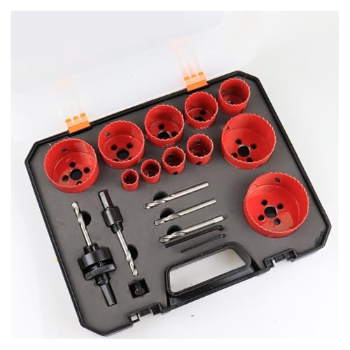 Lochsägen-Sets, 19-teiliges Lochsägen-Set, 19–68 Mm, M42, Bi-Metall-Lochsägen-Schneidbohrer-Set For Bohren Von Holzbohrern von DIGNIFE